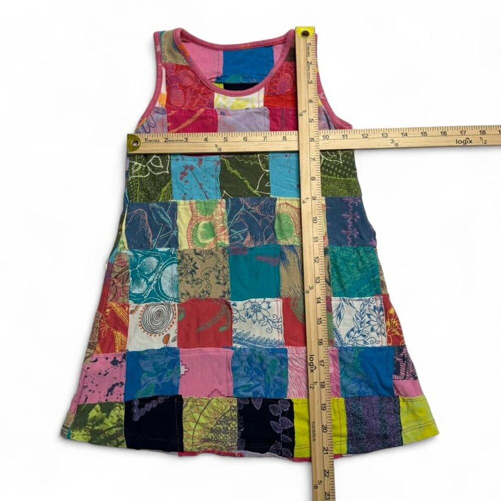 Juana de Arco Y2K 2000s patchwork artsy tank top floral abstract designs size m - Picture 5 of 8